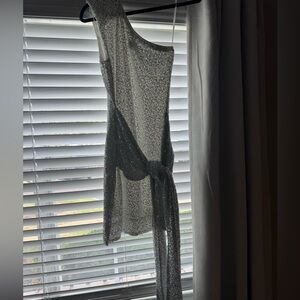 Vici Silver Sequin Mini Dress